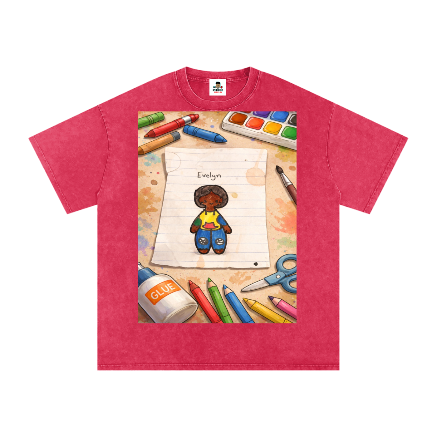 Evelyn Snow Washed Oversized Cotton T-Shirt