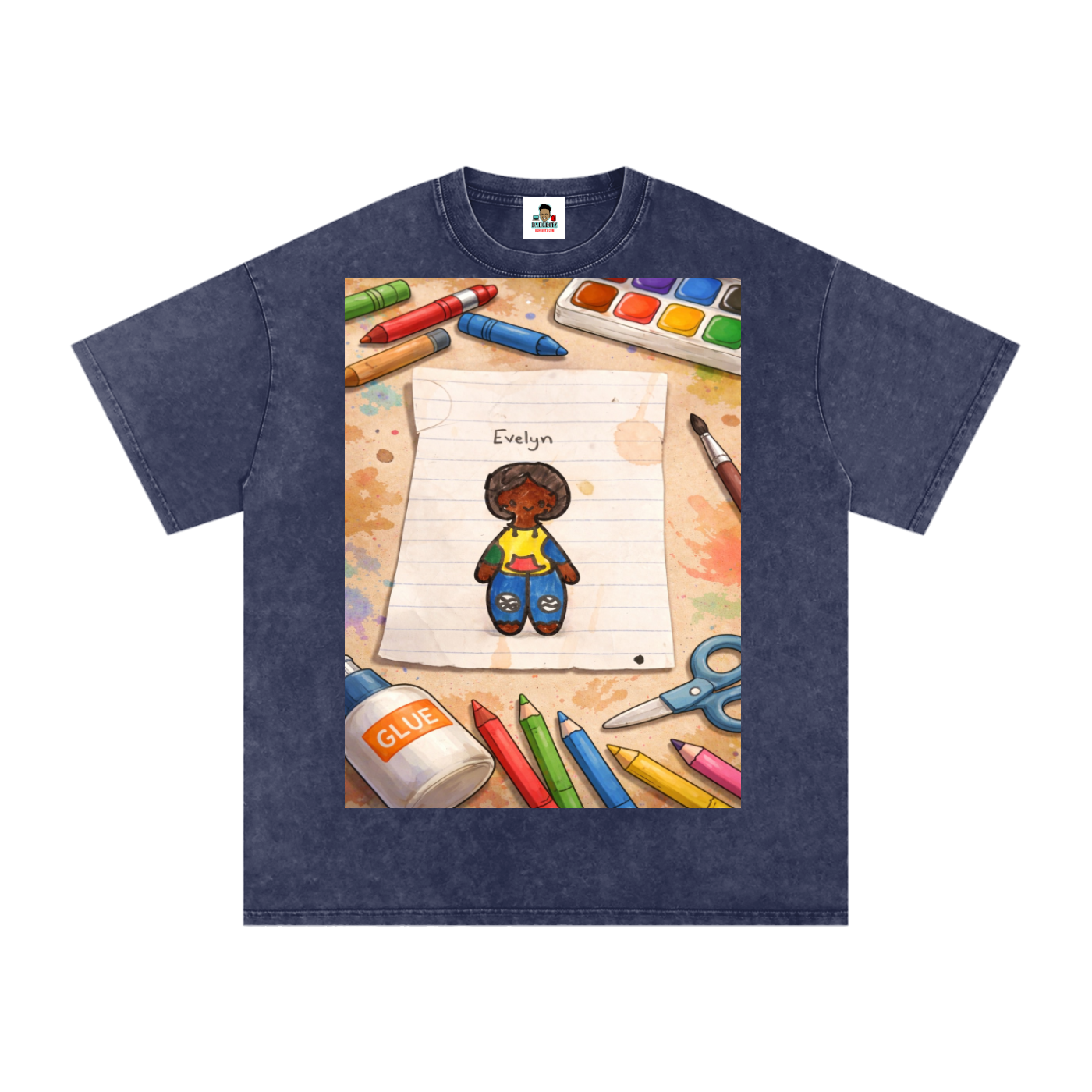 Evelyn Snow Washed Oversized Cotton T-Shirt