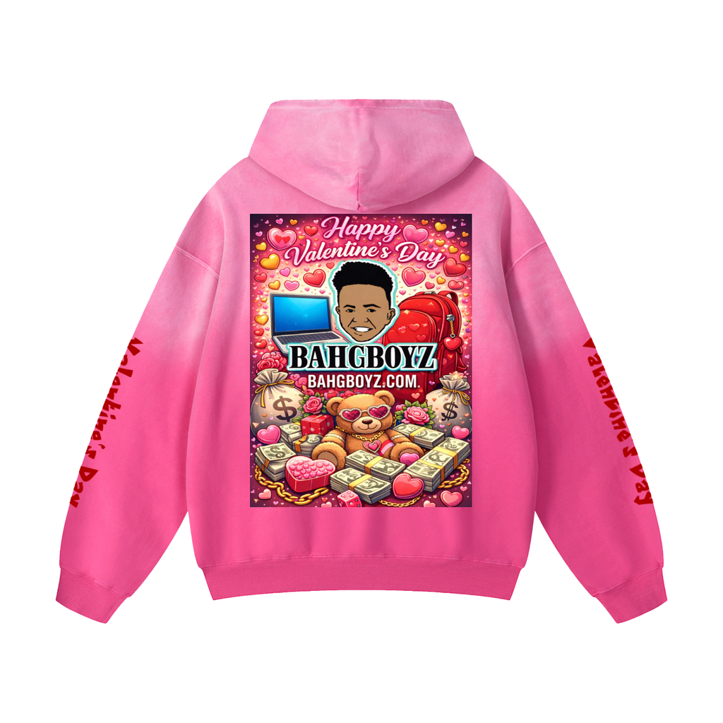 BahgBoyz™💻🎒 Valentine’s Day Sunfade Oversized Hoodie