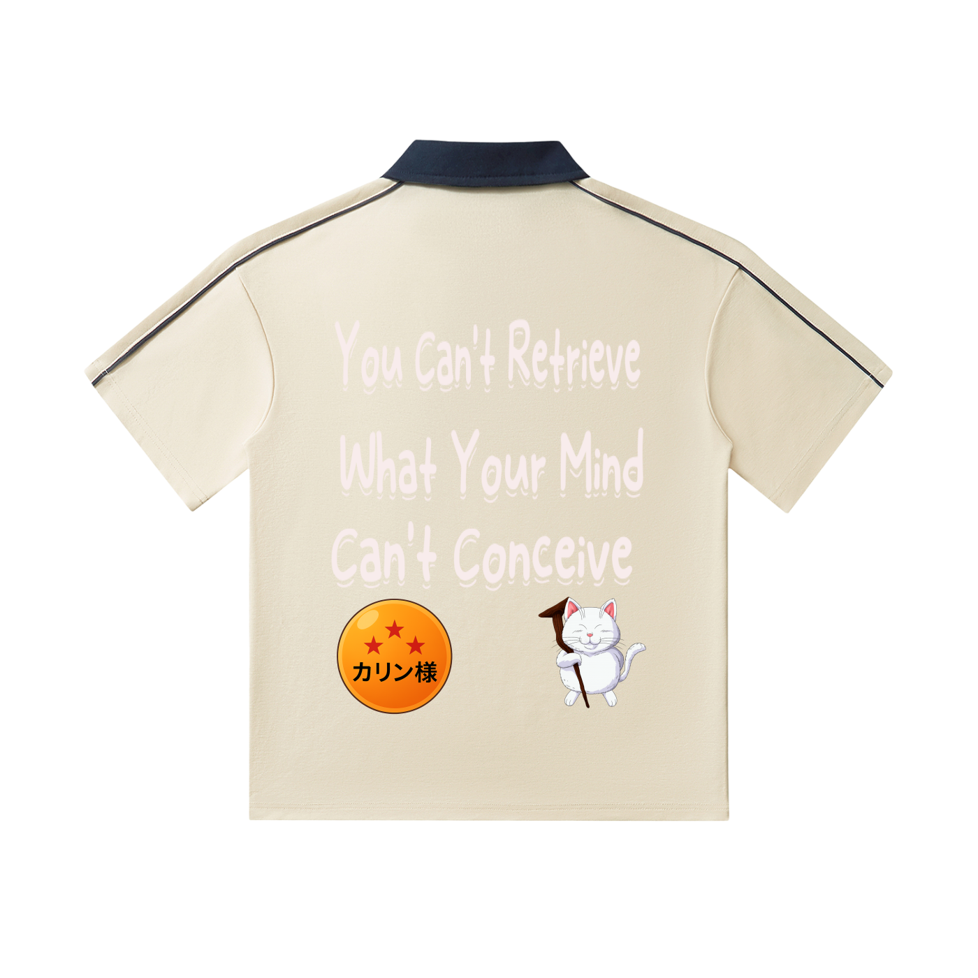 Contrast Collar Short-Sleeve Polo Shirt