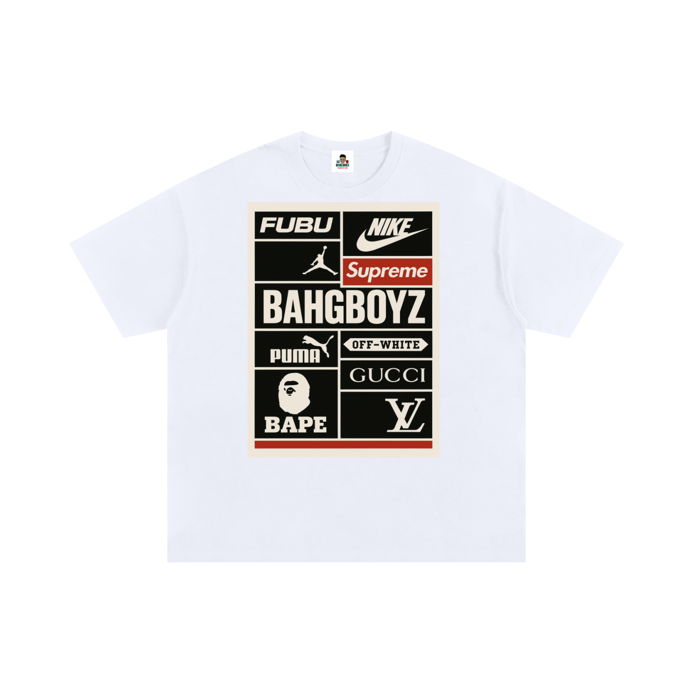 Multi Brand Unisex Oversized Cotton T-Shirt