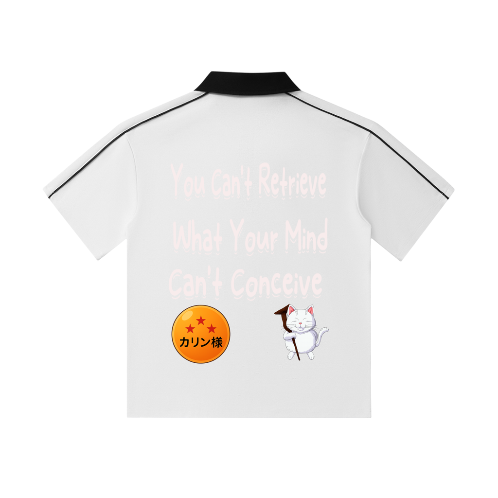 Contrast Collar Short-Sleeve Polo Shirt