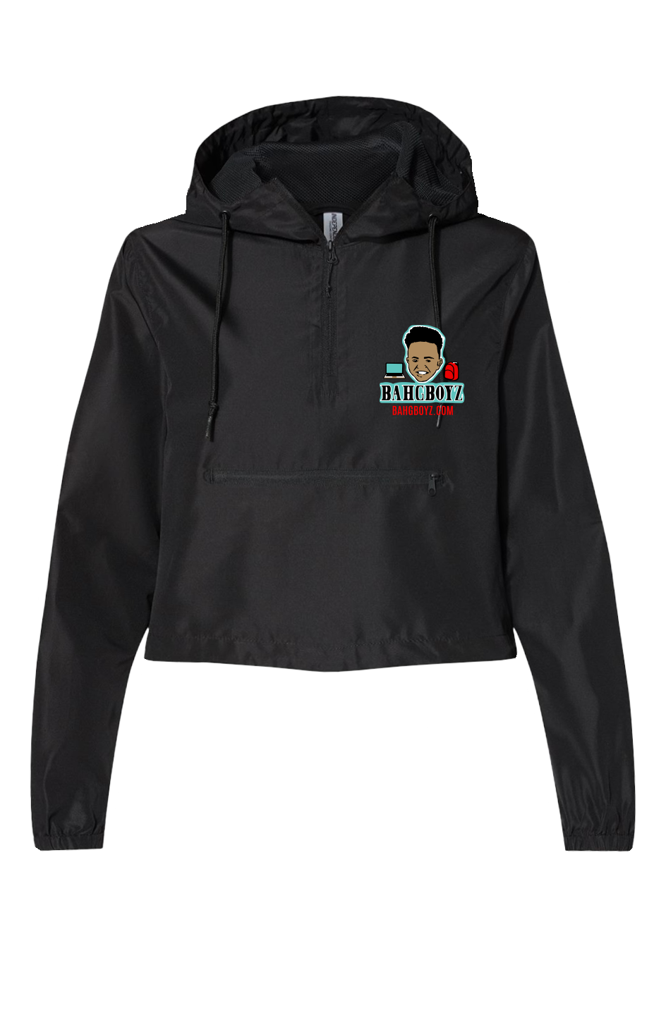 Lightweight Pullover Crop Windbreaker