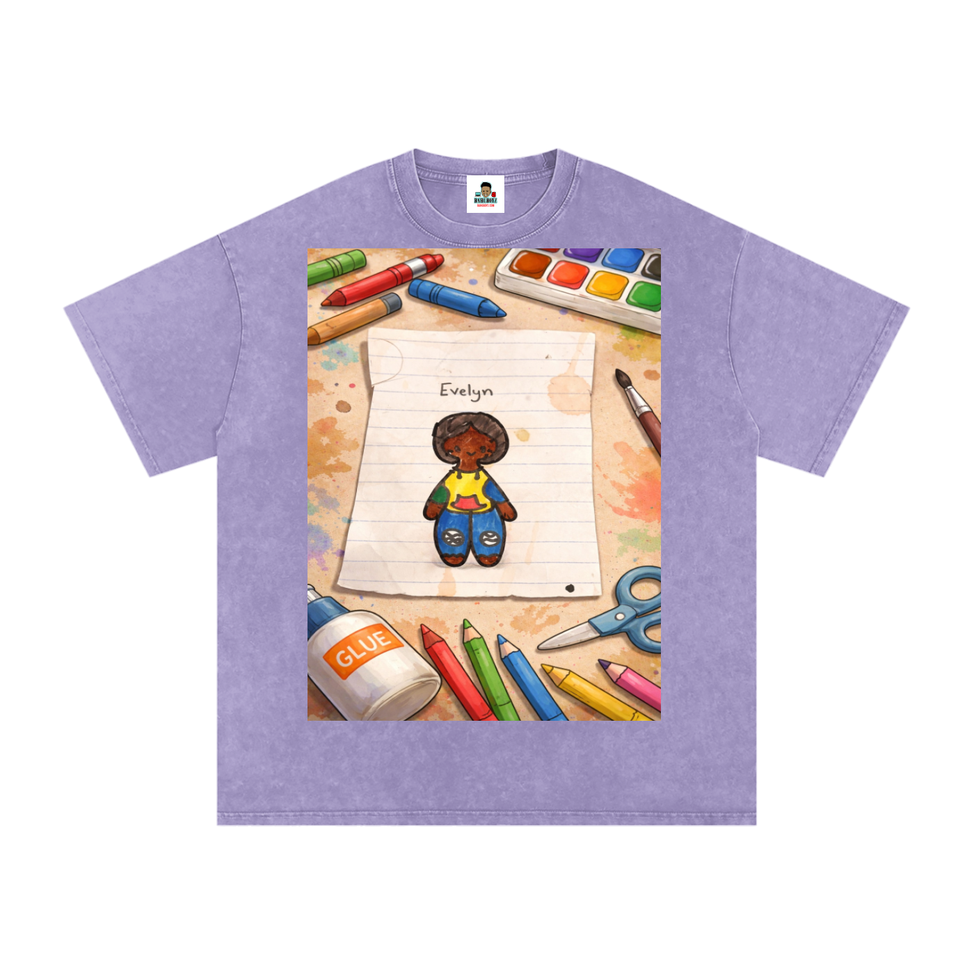 Evelyn Snow Washed Oversized Cotton T-Shirt