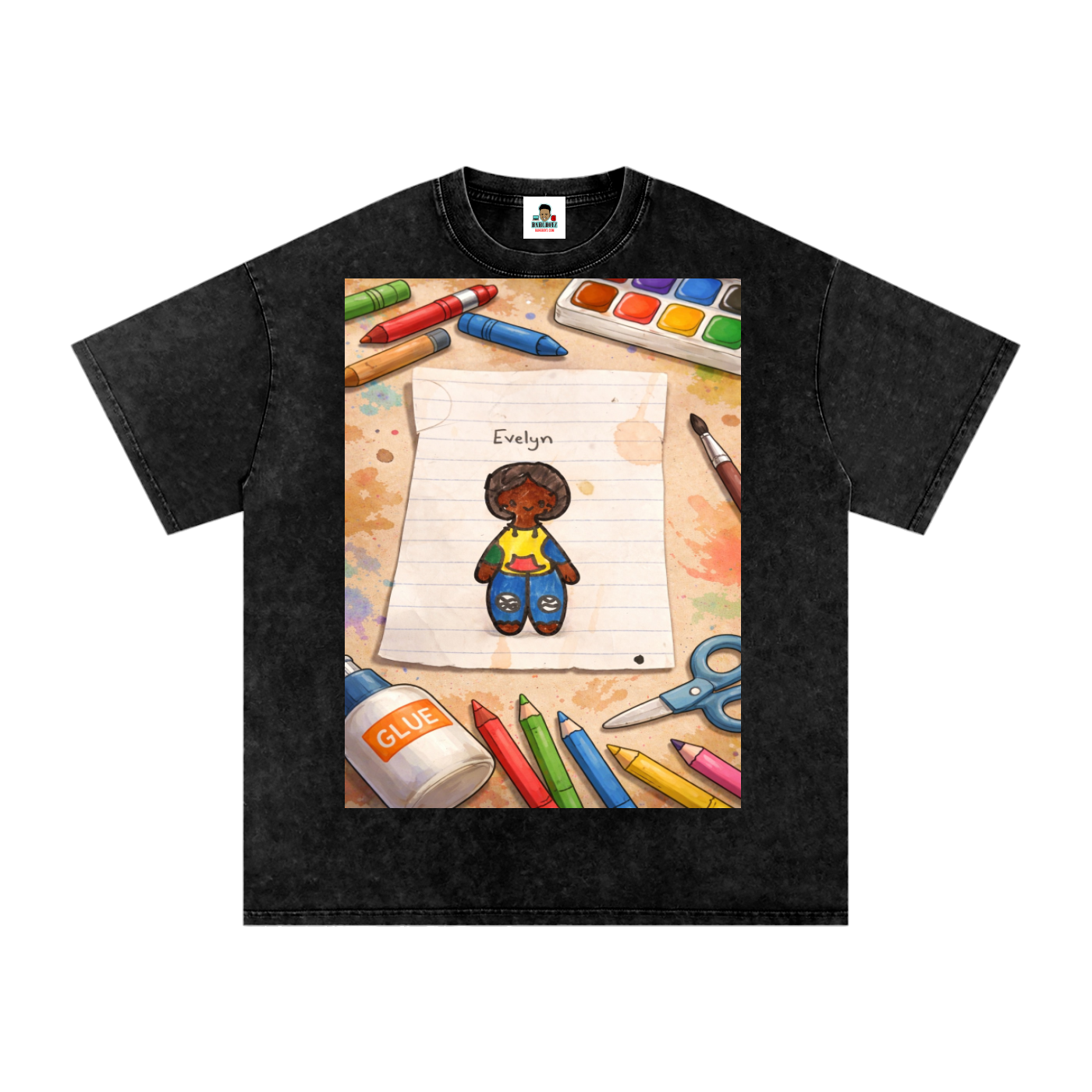 Evelyn Snow Washed Oversized Cotton T-Shirt