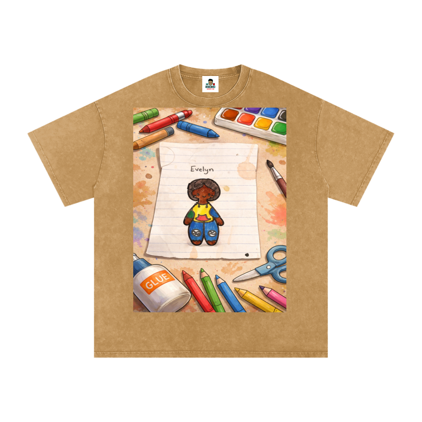 Evelyn Snow Washed Oversized Cotton T-Shirt