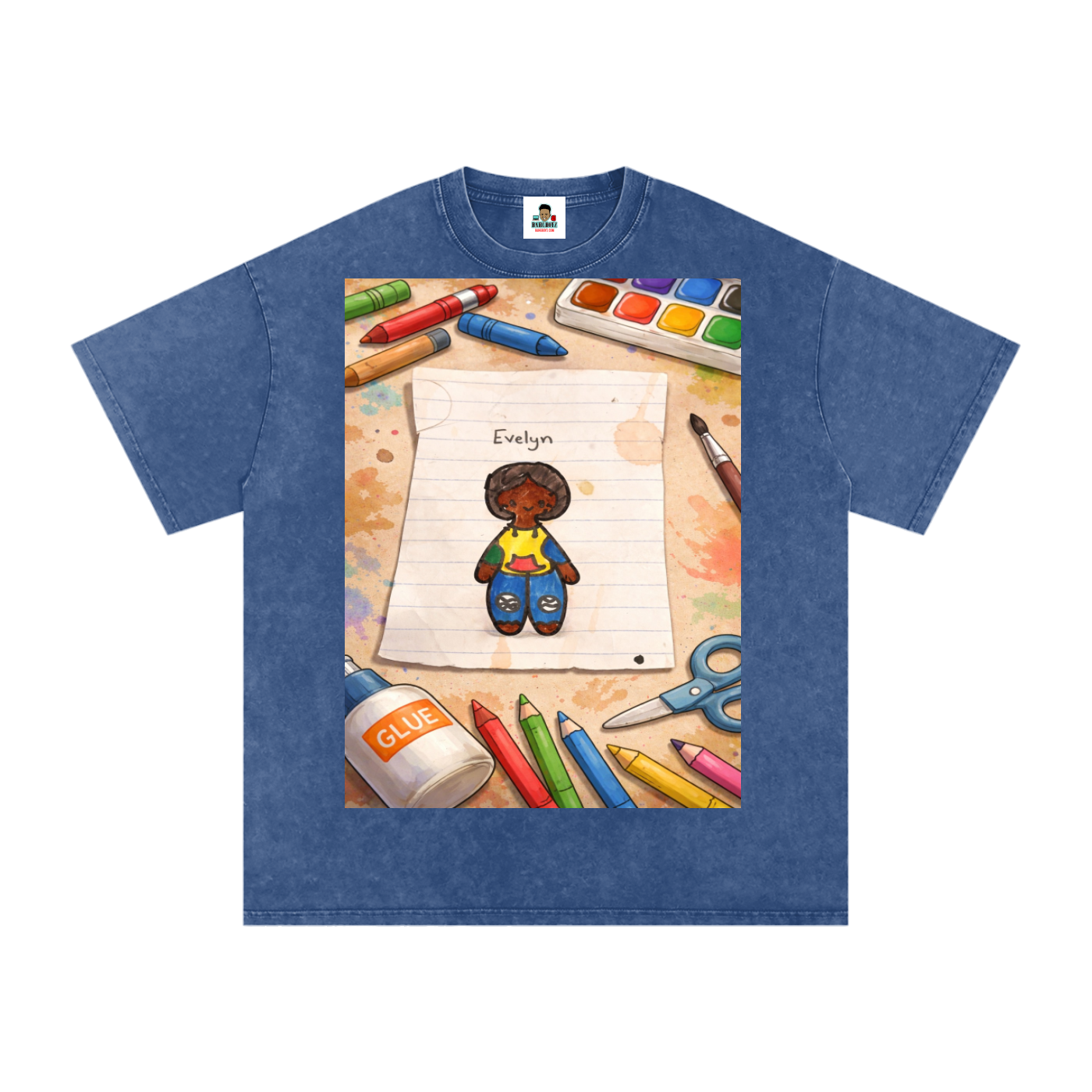 Evelyn Snow Washed Oversized Cotton T-Shirt