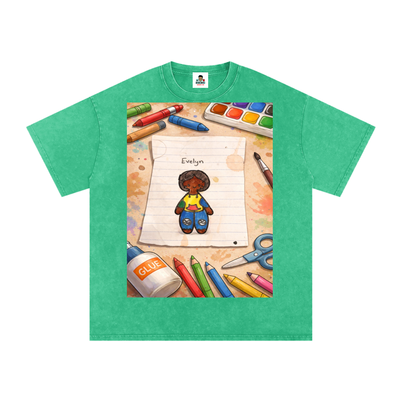 Evelyn Snow Washed Oversized Cotton T-Shirt