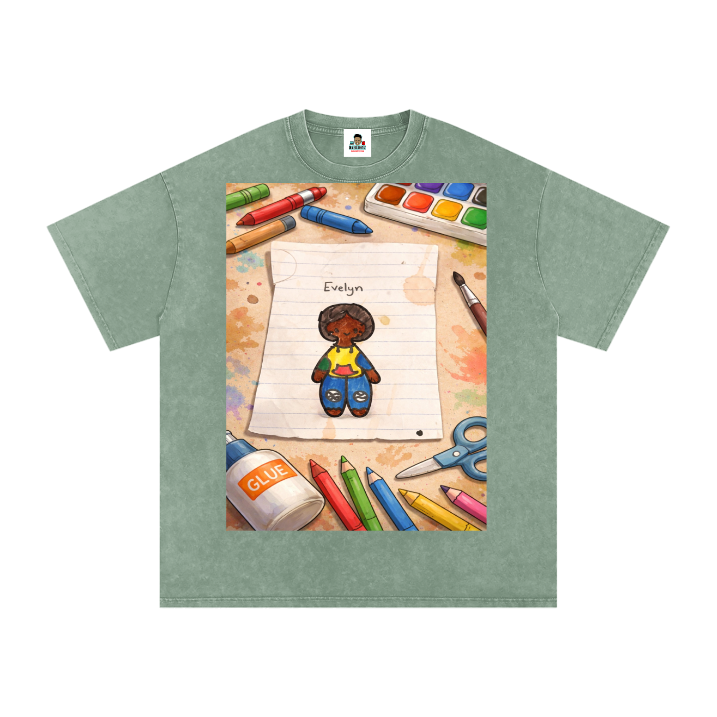 Evelyn Snow Washed Oversized Cotton T-Shirt