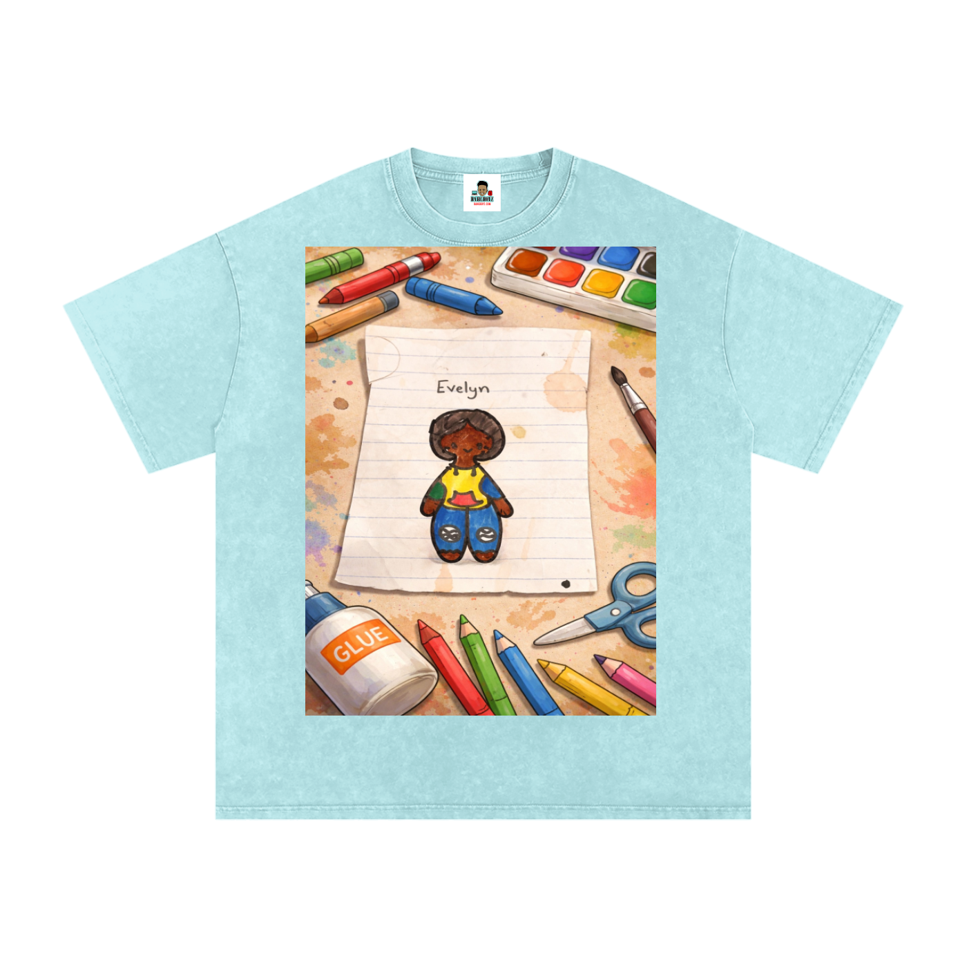 Evelyn Snow Washed Oversized Cotton T-Shirt