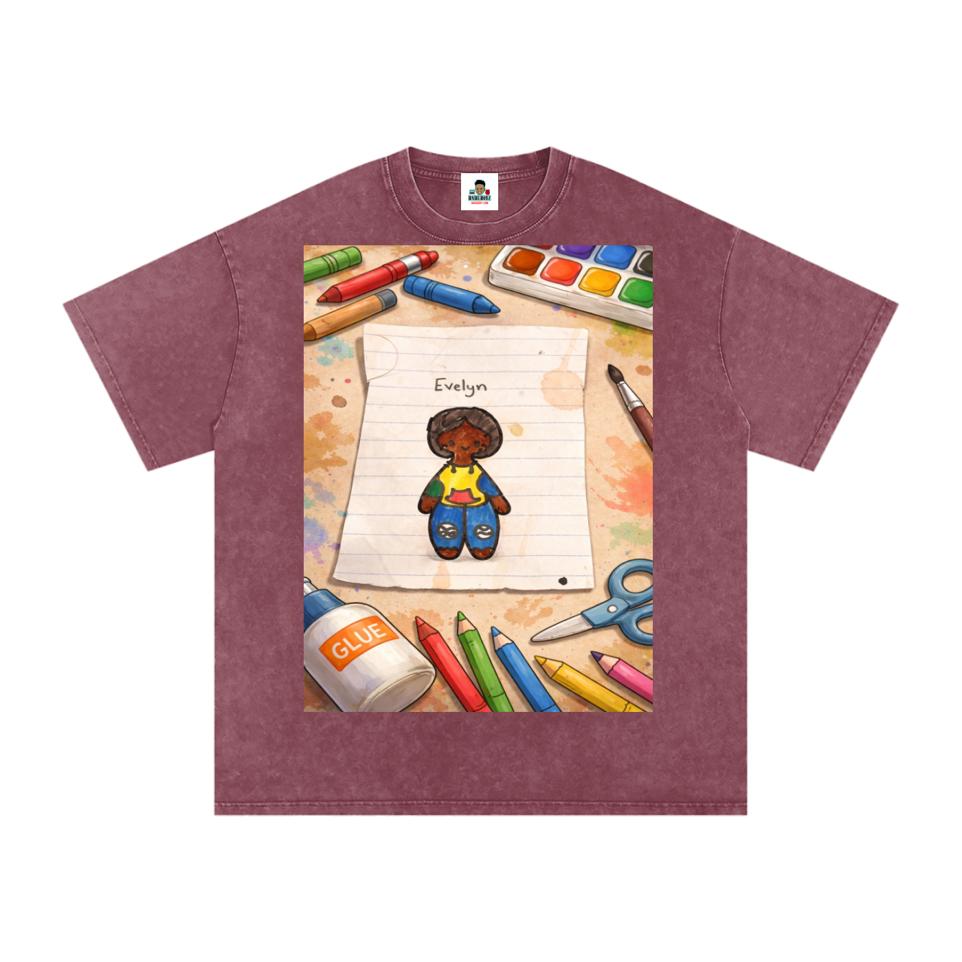 Evelyn Snow Washed Oversized Cotton T-Shirt