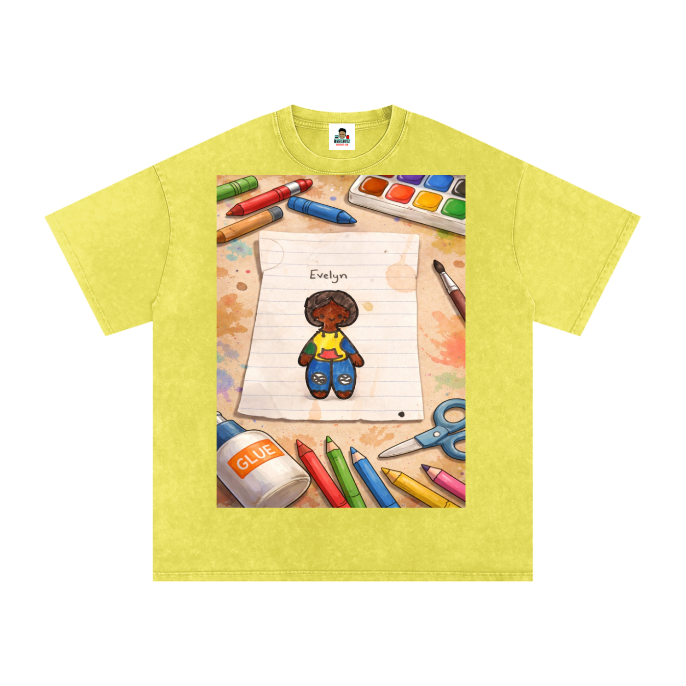 Evelyn Snow Washed Oversized Cotton T-Shirt
