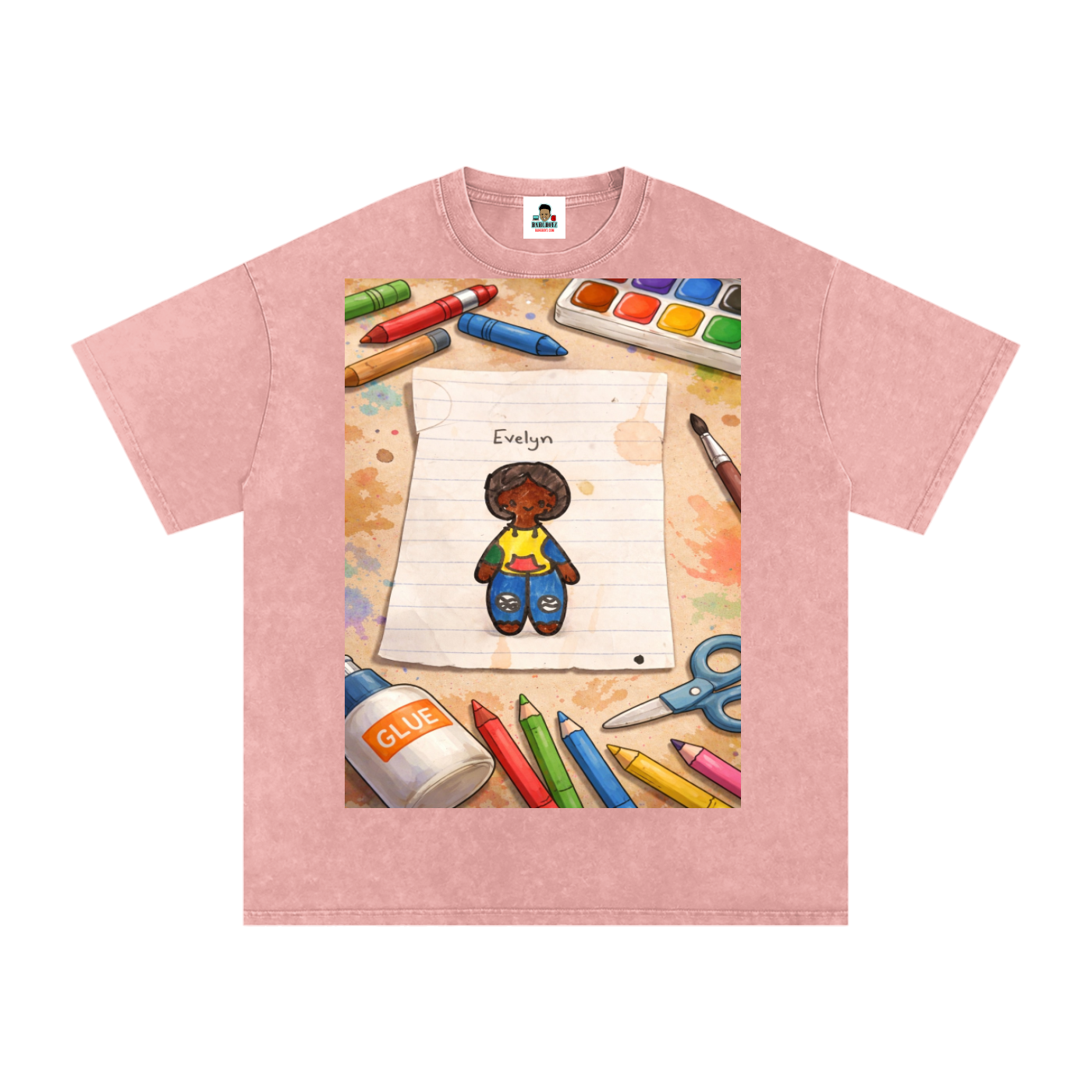 Evelyn Snow Washed Oversized Cotton T-Shirt