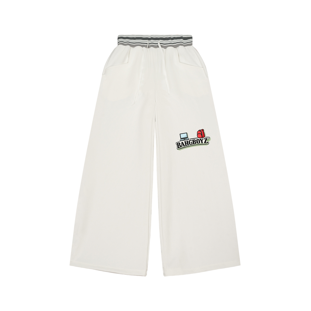BahgBoyz™ 💻🎒 Striped Waist Wide Leg Pants